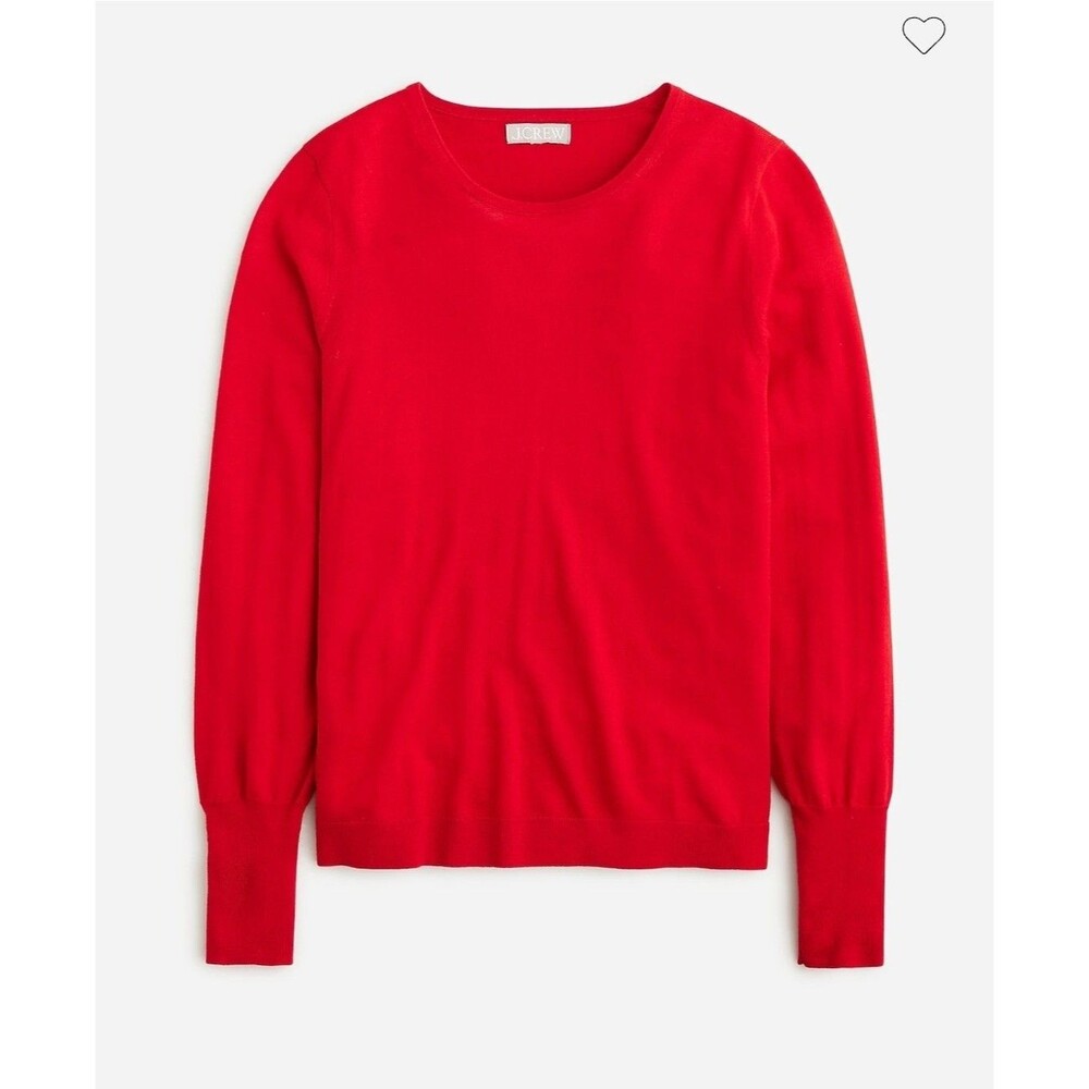 J.Crew Halle crewneck sweater Red XL Merino Wool Outdoors Hiking Winter